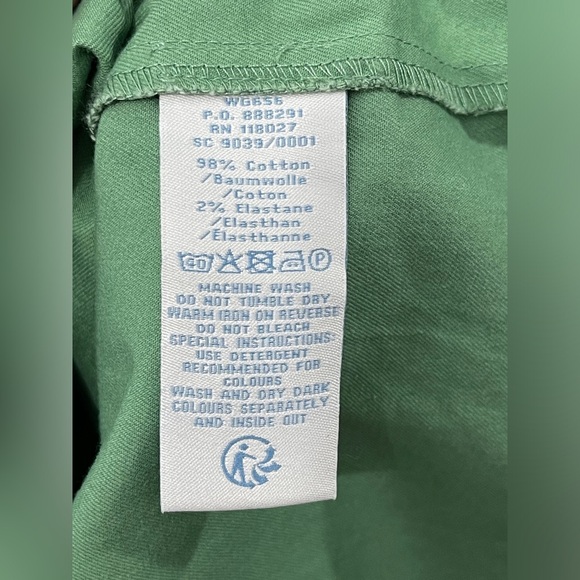 Boden Wasabi Green A-Line Chino Side Zip Skirt With Pockets Size 10 WG656 - Picture 5 of 5